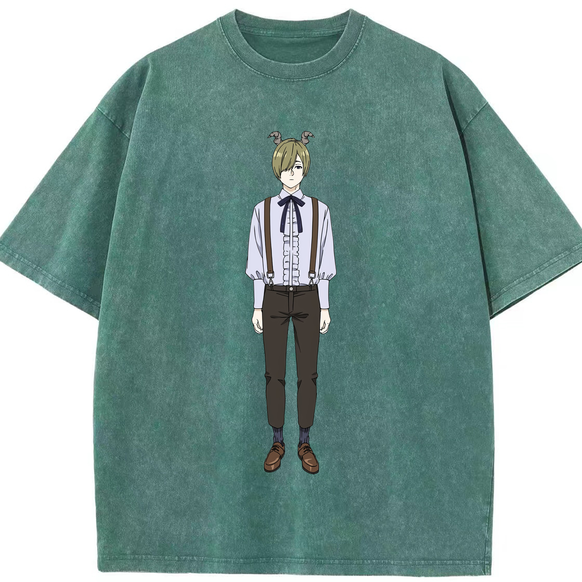 （画像用） 葬送のフリーレン Frieren 綿100% ヴィンテージ風 半袖Tシャツ（フロントプリント）
